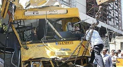 جزییات حادثه واژگونی اتوبوس بزرگراه آزادگان منتشر شد