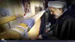 رئیس‌جمهور قالی‌باف شد + عکس