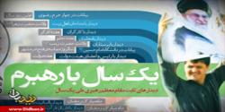 یک سال با رهبرم+اینفوگرافی