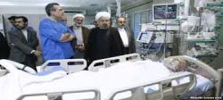 عیادت مسئولان از رئیس مجلس خبرگان رهبری+تصاویر
