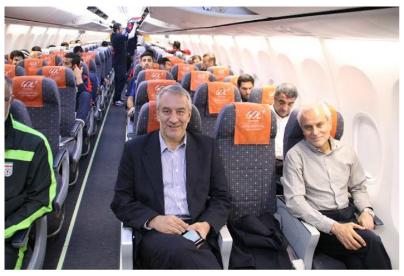 هواپیماسواری یوزپلنگ‌ها قبل بازی آرژانتین!+عکس