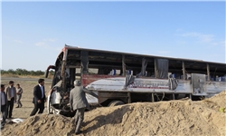 ۴ کشته و ۳۰ مصدوم بر اثر واژگونی اتوبوس