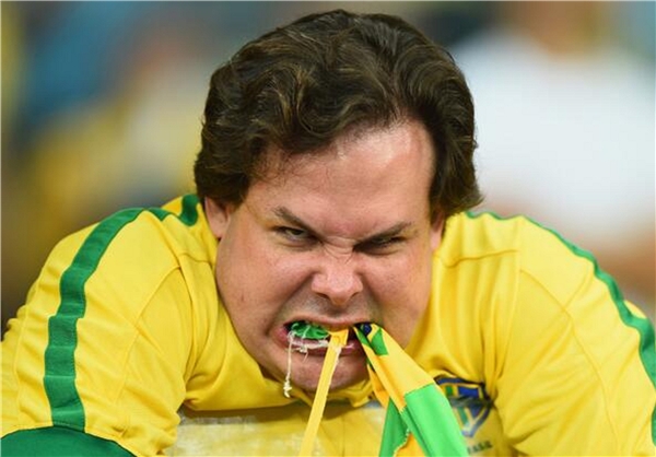 خشمگین‌ترین هوادار برزیل+عکس 