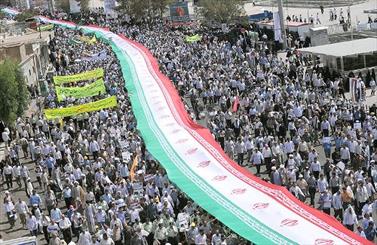 قطعنامه راهپیمایی: محو اسرائیل همچنان اولویت اول جهان اسلام است/ روحانی: حقوق فلسطینیان با تکیه بر مجامع بین المللی تامین نمی شود