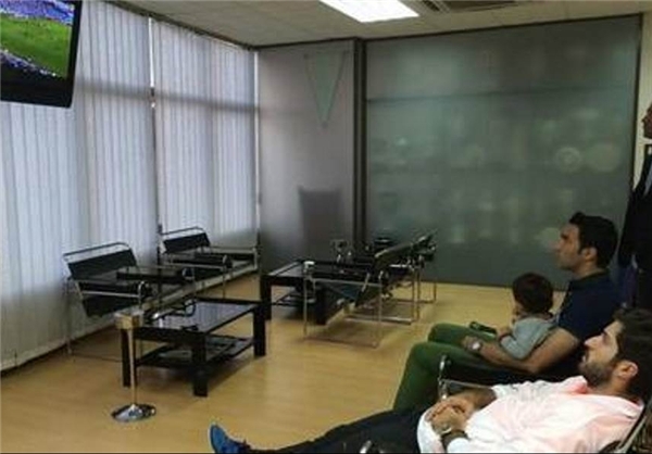 دو بازیکن ایرانی تماشاگر اوسوسانا+ عکس
