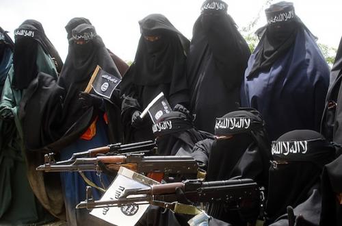 زنان داعشی گروهک "خنساء"+تصاویر