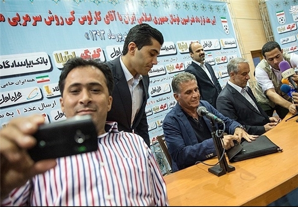 سلفی خبرنگار شبکه خبر با کی‌روش!+عکس