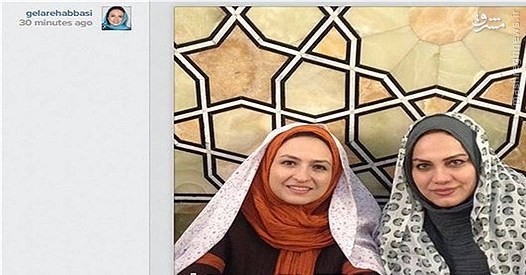 خانم کارگردان در حرم رضوی+عکس