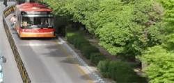 خروج اتوبوس از خط BRT حادثه آفرید