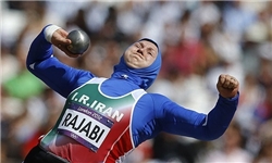 لیلا رجبی در پرتاب وزنه مدال نقره گرفت