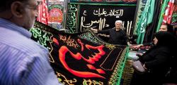 بازار فروش پرچم و کتیبه ماه محرم+عکس