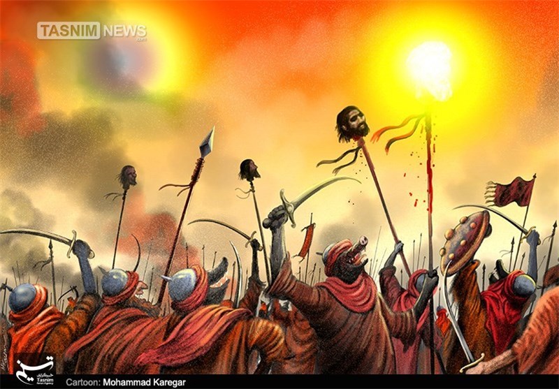 خورشید بر نیزه اشقیا/گرافیک 