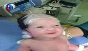 نوزاد لبنانی، پیرمرد به دنیا آمد +عکس 