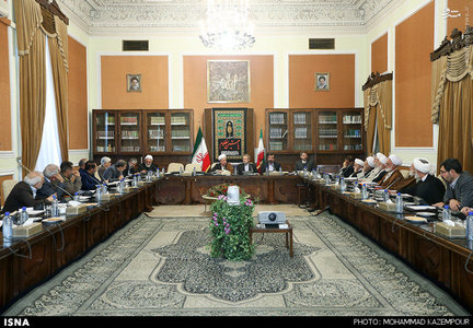 غیبت احمدی نژاد و روحانی در مجمع+عکس