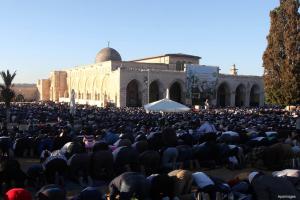 اقامه نماز ۴۰ هزارنفر در مسجدالاقصی