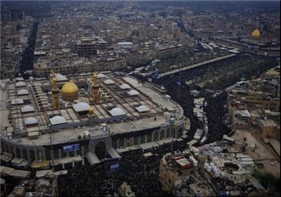 پیام زائرین کربلای حسینی به داعش+عکس