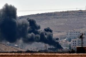 ترکیه کوبانی را بمباران کرد 