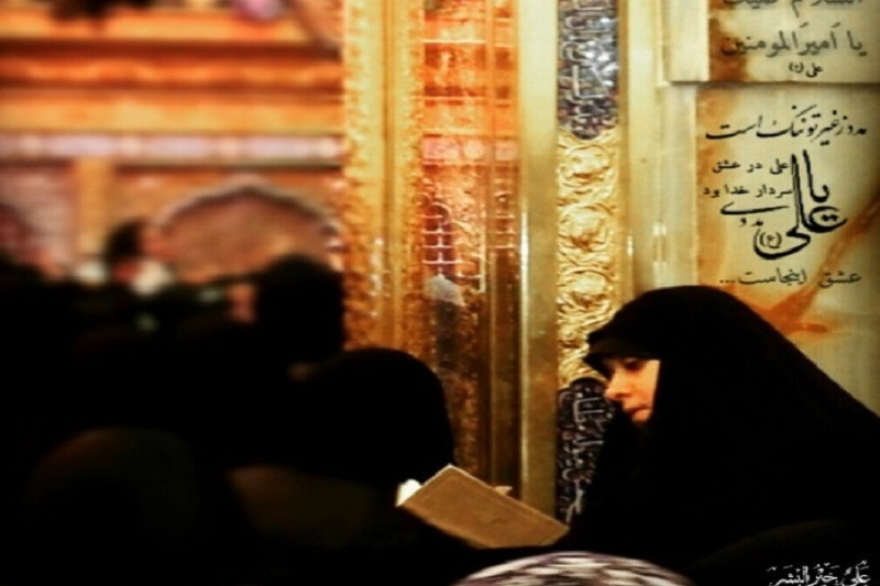 عکس/ چرخنده در حرم حضرت علی (ع)