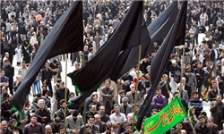 سیل خروشان عزاداران از میدان امام‌حسین(ع) تا حرم سیدالکریم(ع)