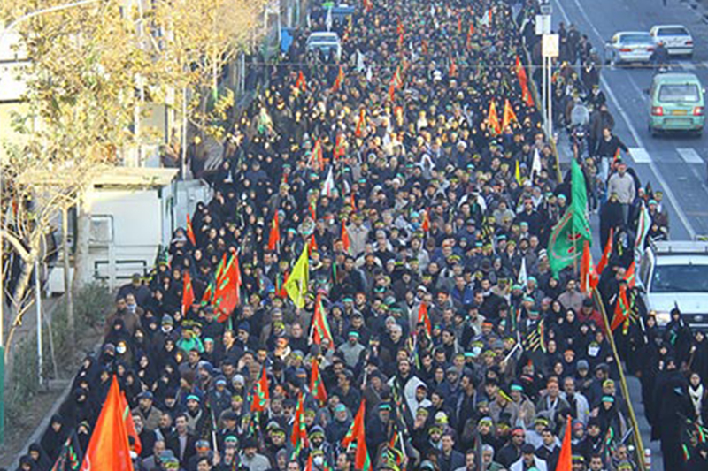  آغاز راهپیمایی بزرگ اربعین در تهران