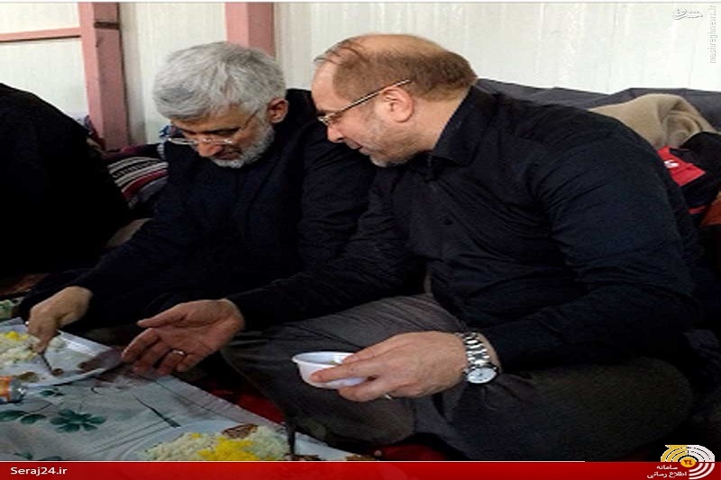 عکس/ قالیباف و جلیلی در کربلا