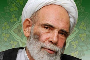 عیادت رهبر انقلاب از آیت‌الله طهرانی با قرائت حمد و حدیث کساء 