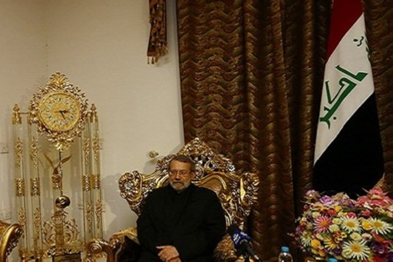 لاریجانی با آیت الله سید سعیدحکیم دیدار کرد