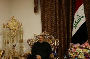 لاریجانی با آیت الله سید سعیدحکیم دیدار کرد