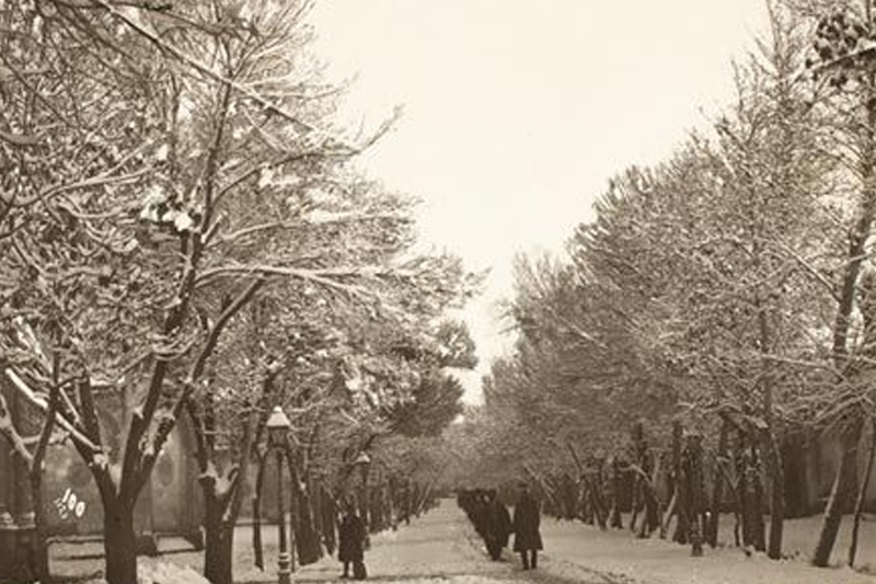 یک روز برفی تهران در قدیم