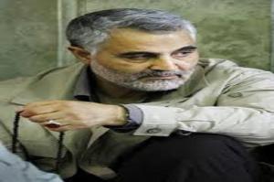 عکس/"حاج قاسم"در مراسم خاکسپاری سردار سامراء