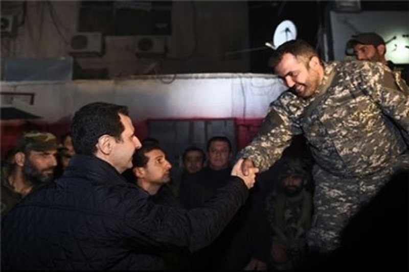 بشار در جمع نیروهای ارتشی ها+تصاویر