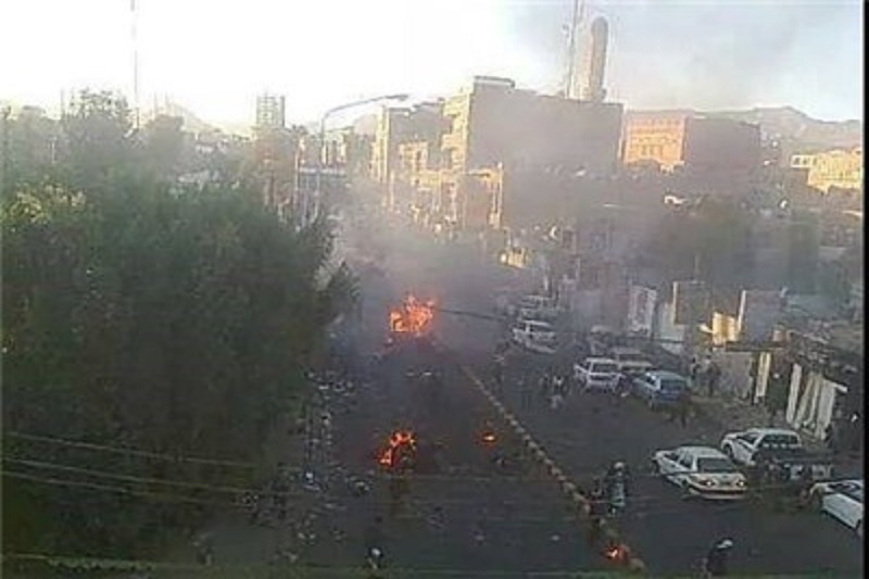  ۴۰ کشته و زخمی بر اثر انفجاری شدید مقابل آکادمی پلیس در صنعاء +تصاویر