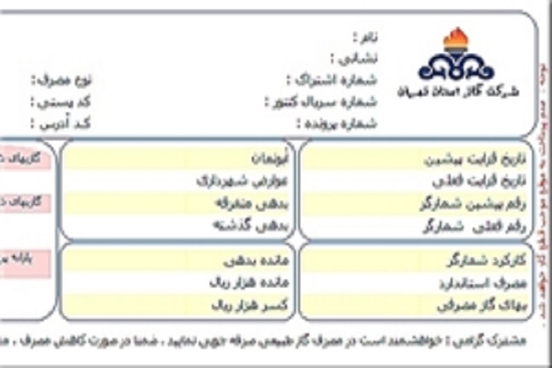 برنامه دولت برای کاهش مصرف گاز