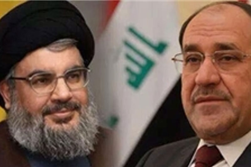 پیام تسلیت نوری مالکی به نصرالله به مناسبت شهادت نیروهای حزب‌الله در قنیطره 