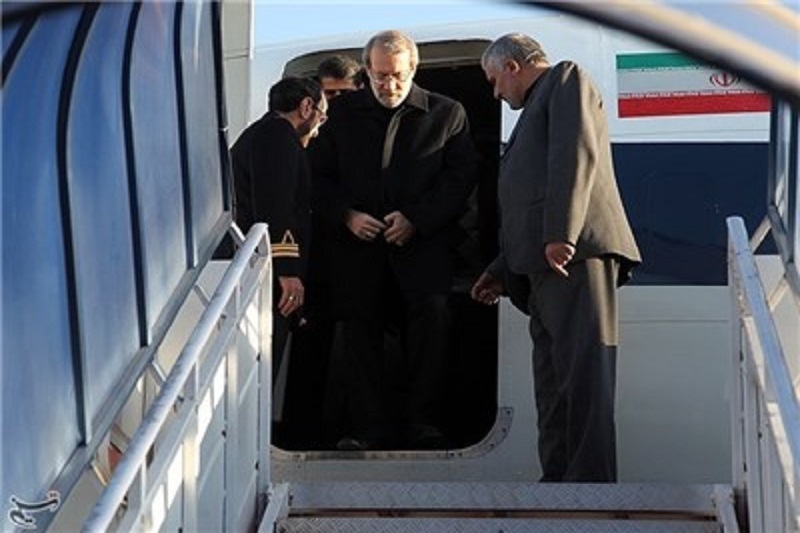 لاریجانی وارد اردبیل شد