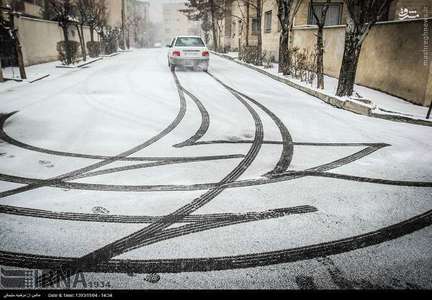 تصاویری از برف امروز تهران
