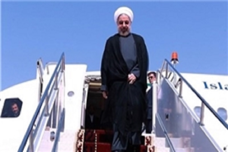 روحانی وارد اصفهان شد