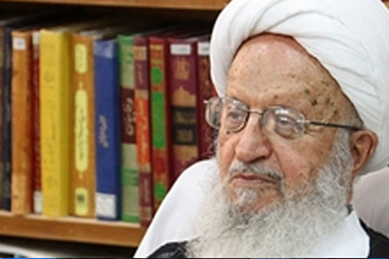 مشت ملت 11/حضور آیت الله مکارم شیرازی در راهپیمایی 22 بهمن