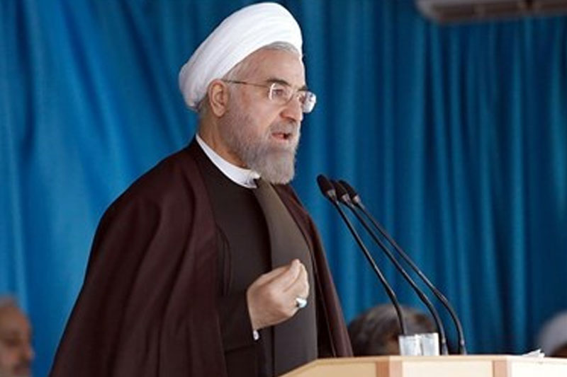 مشت ملت18/روحانی:دروغ می‌گویند که ایران به دلیل تحریم‌ها پای میز مذاکره آمده است 