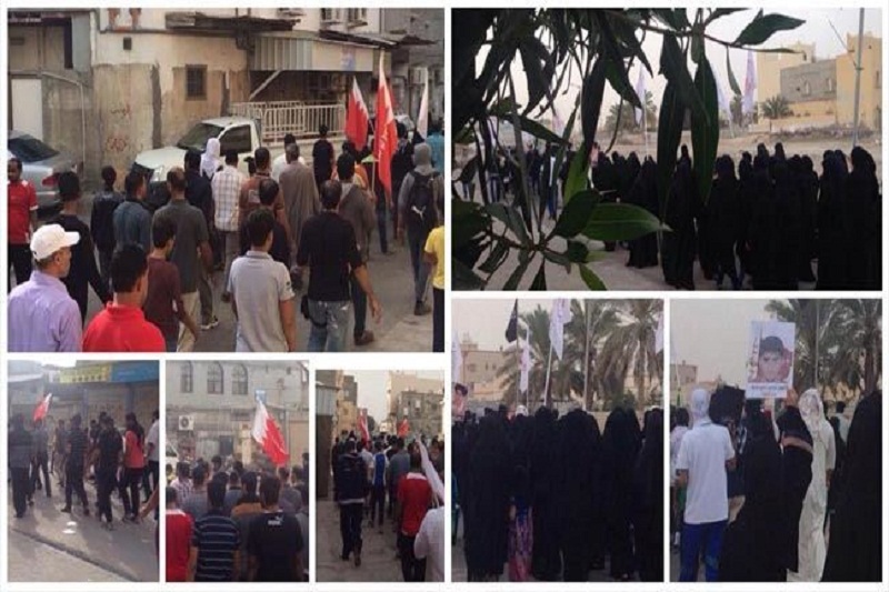 تظاهرات سراسر بحرین را فرا گرفت