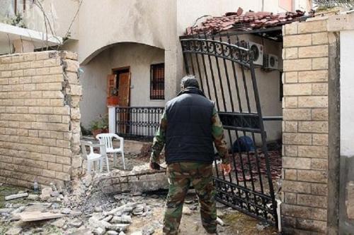 عکس:داعش اقامتگاه سفیر ایران را منفجر کرد