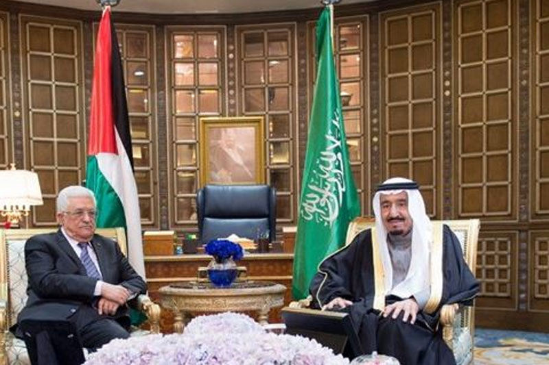 محمود عباس با پادشاه عربستان دیدار کرد 