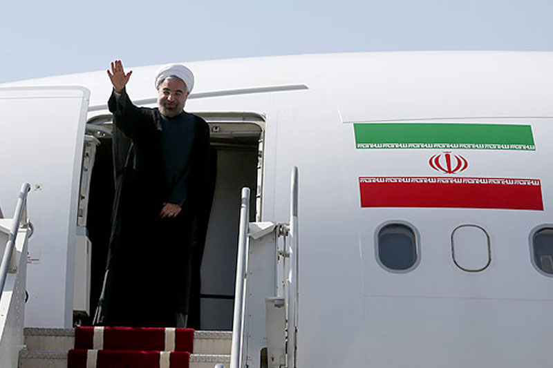 روحانی تهران را به مقصد ترکمنستان ترک کرد