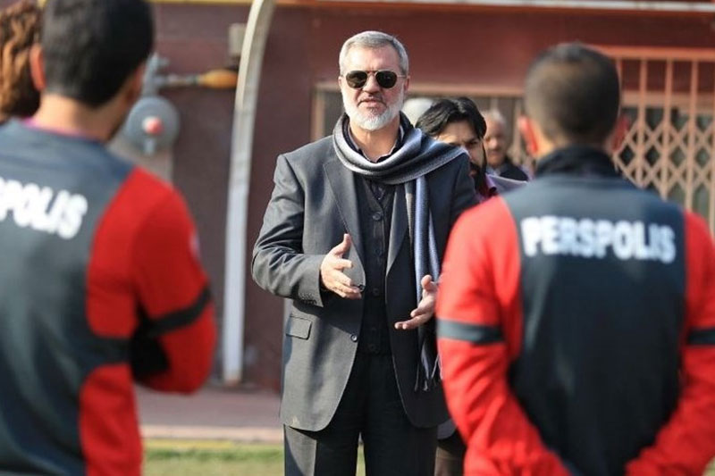 رویانیان در محل تمرین پرسپولیس حاضر شد 