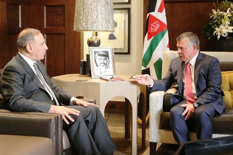 دیدار پادشاه اردن با وزیر دفاع عراق