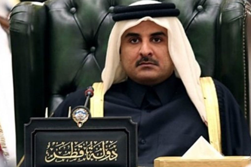 امیر قطر وارد ریاض شد
