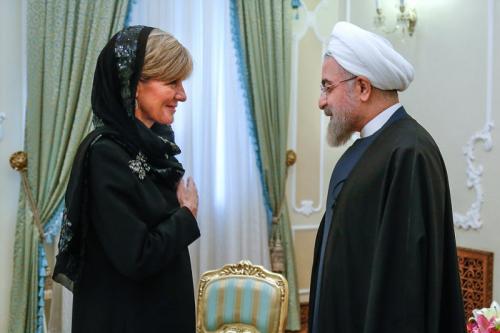 عکس: دیدار وزیر امور خارجه استرالیا با رئیس جمهور