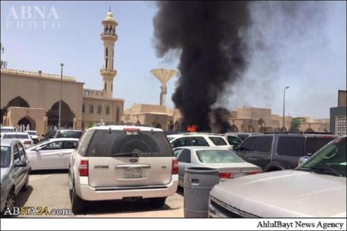انفجار انتحاری در مسجد امام حسین(ع) در شرق عربستان + تصاویر