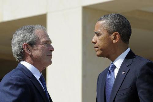 بوش از باراک اوباما محبوب تر است