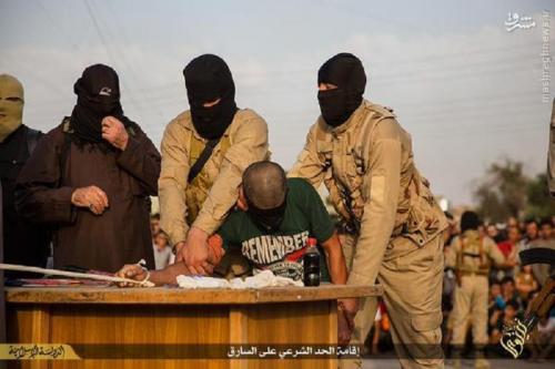 قطع دست شهروند عراقی توسط داعش+تصاویر